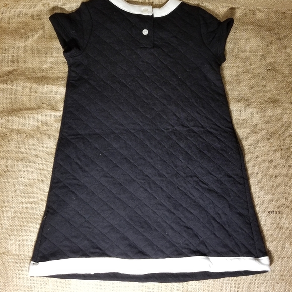 BNWT Children's Place Jacquard Quilted Dress, Black/White, 3T - Picture 2 of 3